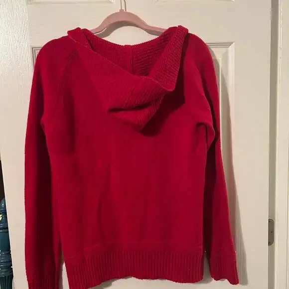 Lauren Ralph Lauren Jeans Co Hooded Sweater Size Large Preppy - Picture 8 of 10